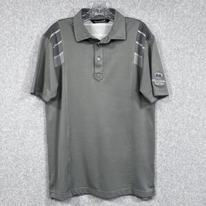 Travis Mathew Polo Shirt Mens Small‎ Gray Royal Links Golf Club Thriller 2010